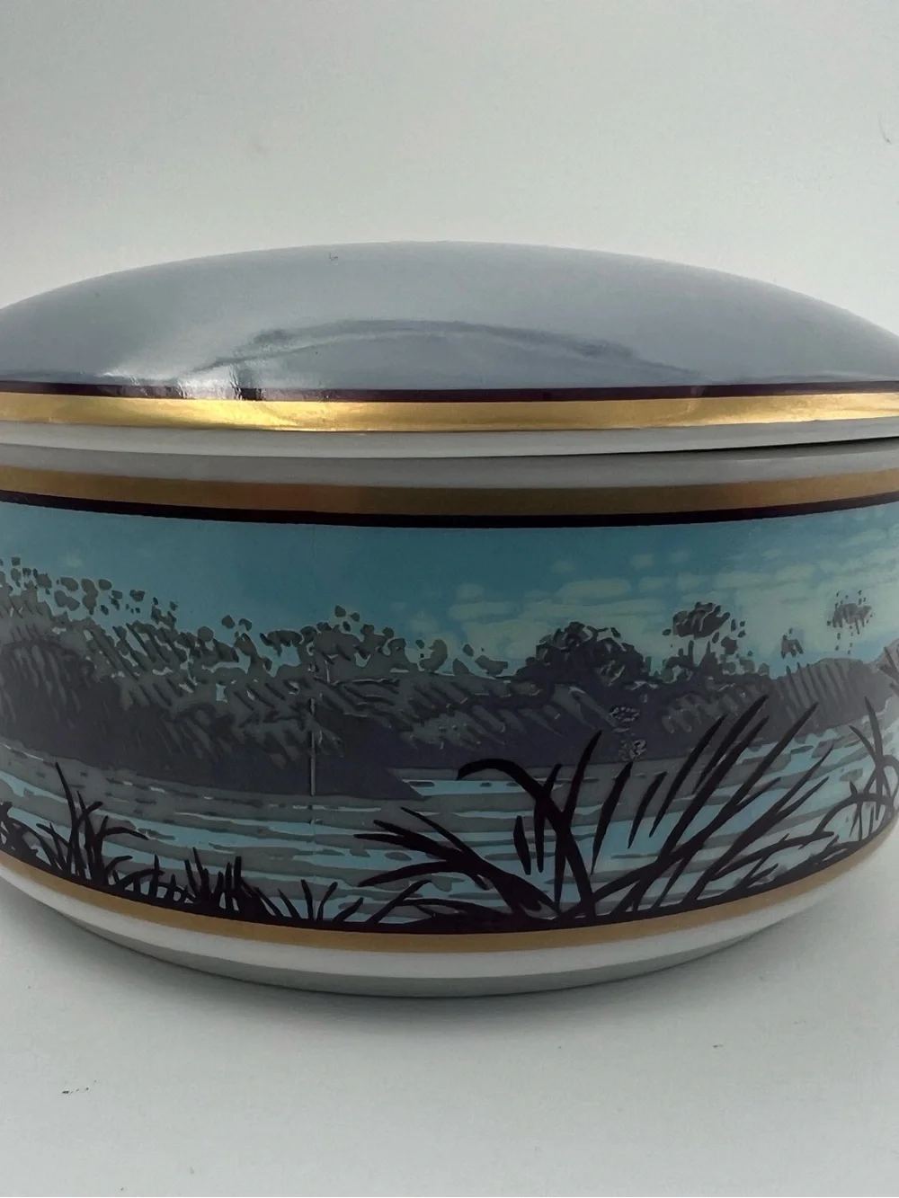 Tiffany & Co. White and Gold Jewelry Dish - Four Seasons Residence Club Aviara
